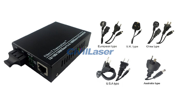 100M Dual Fiber Media Converter 10/100M Adaptive Unidirectional Transceiver